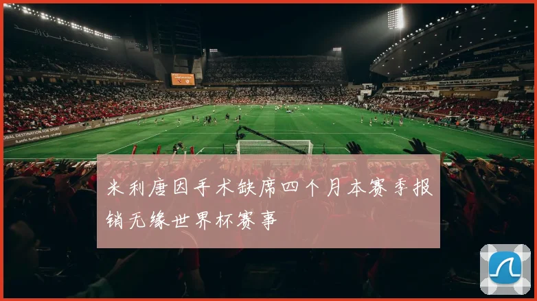 米利唐因手术缺席四个月本赛季报销无缘世界杯赛事