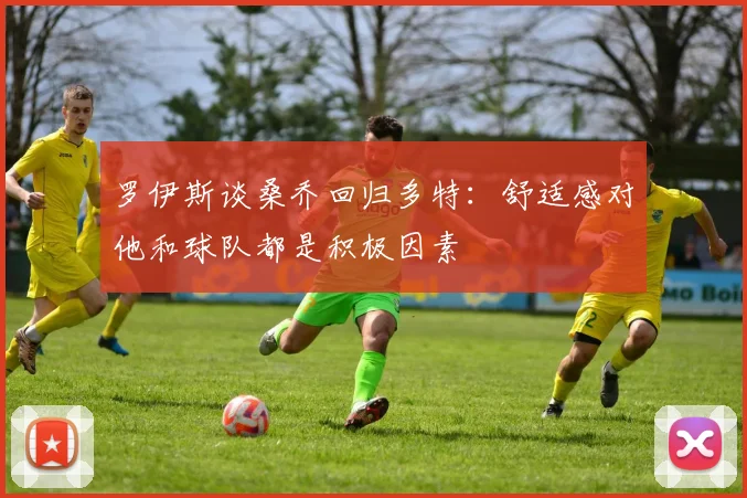 罗伊斯谈桑乔回归多特：舒适感对他和球队都是积极因素
